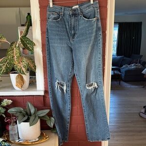 Pistola Classic Straight Leg Distressed Denim Jeans